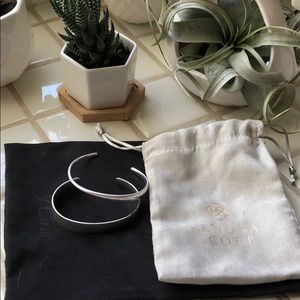 Kendra Scott hammered metal stackable bracelets